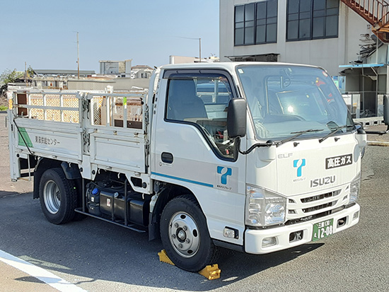 ガス配送(ボンベ)配送車