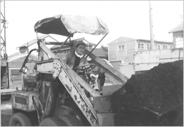 昭和30～40年代の石炭運搬の様子